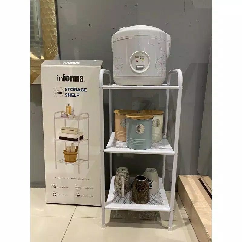 Jual Rak besi rice cooker minimalis 3 Tingkat Informa | Shopee Indonesia