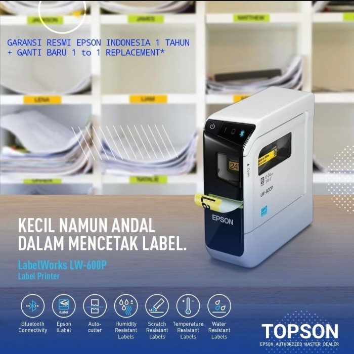 Jual Epson LW-600P LabelWorks Portable & Compact Label Printer | Shopee ...