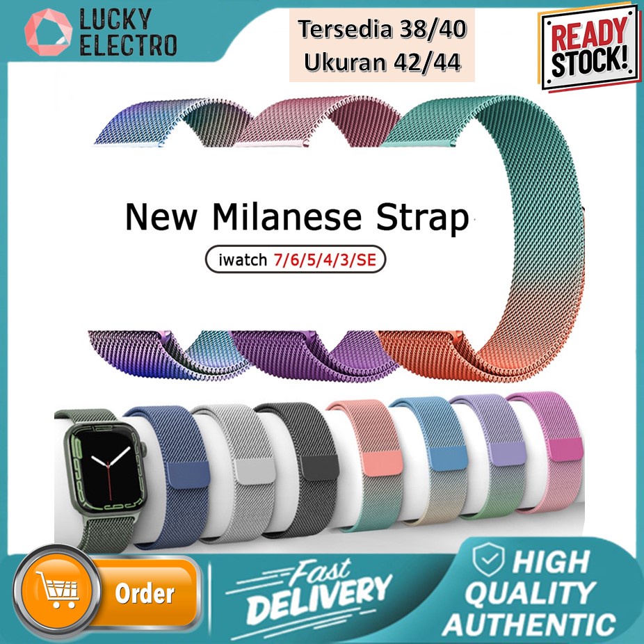 Jual Tali jam Baja Appel Watch Milanese Magnet loop Strap Band | Shopee ...