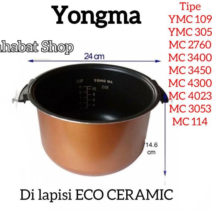 Jual IDP5b5APANCI ECO CERAMIC MAGIC COM / RICE COOKER YONGMA 2 LITER