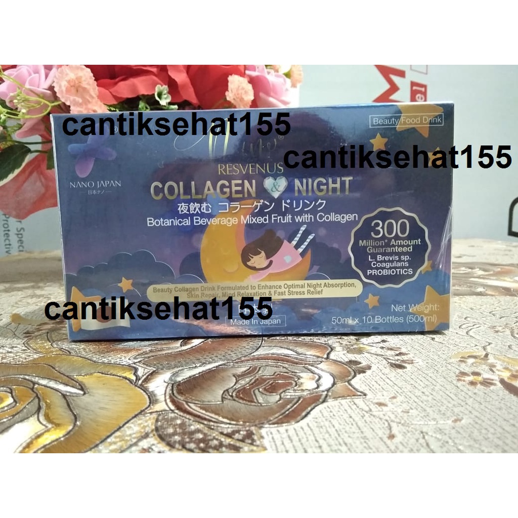 Jual Nano Resvenus Japan Bird's Nest Jewel Collagen Collagen Night