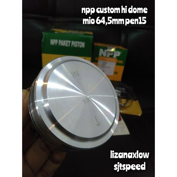 Jual Piston Npp Custom Mio Mm Pen Bore Up Mio Mentah Npp Hi Dome Shopee Indonesia