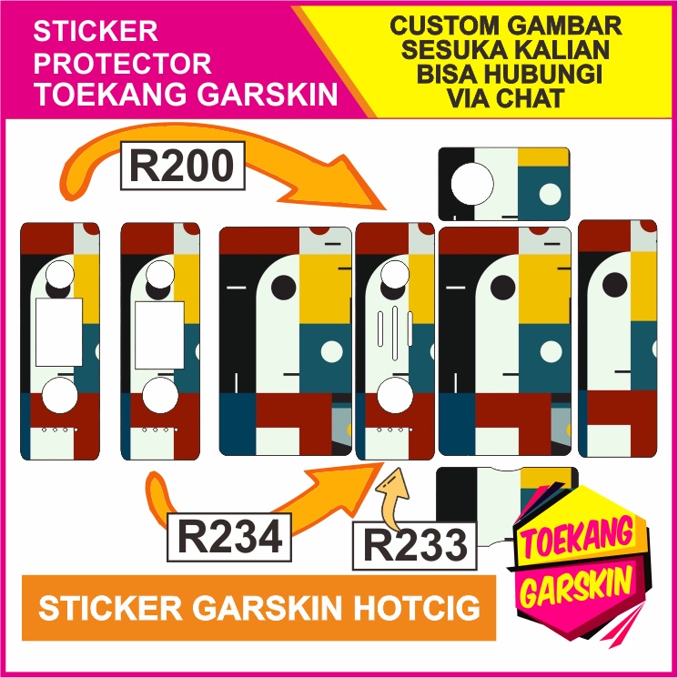 Jual STICKER GARSKIN HOTCIG R200, R233 DAN R234 SPECIAL EDITION 06 ...