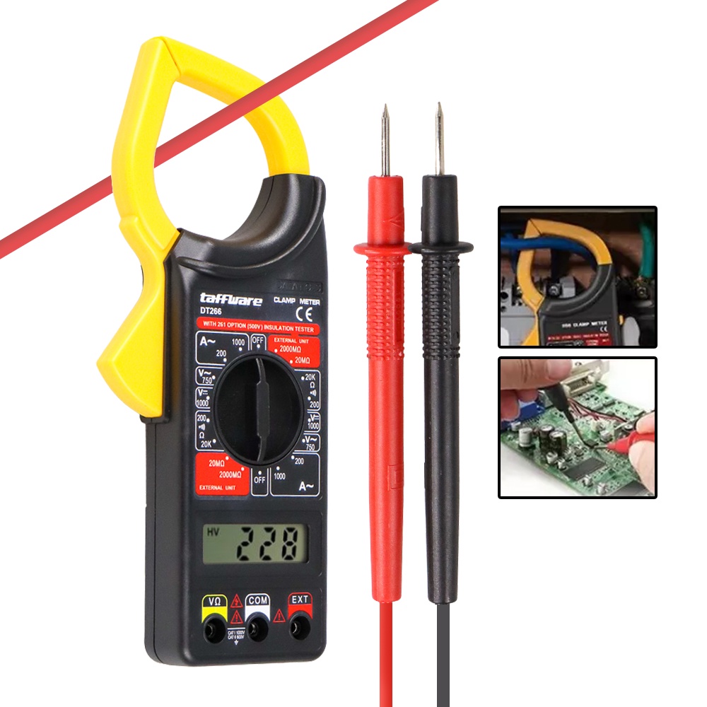 Jual Digital Clamp Multimeter Tang Ampere untuk Mengukur Arus Listrik ...