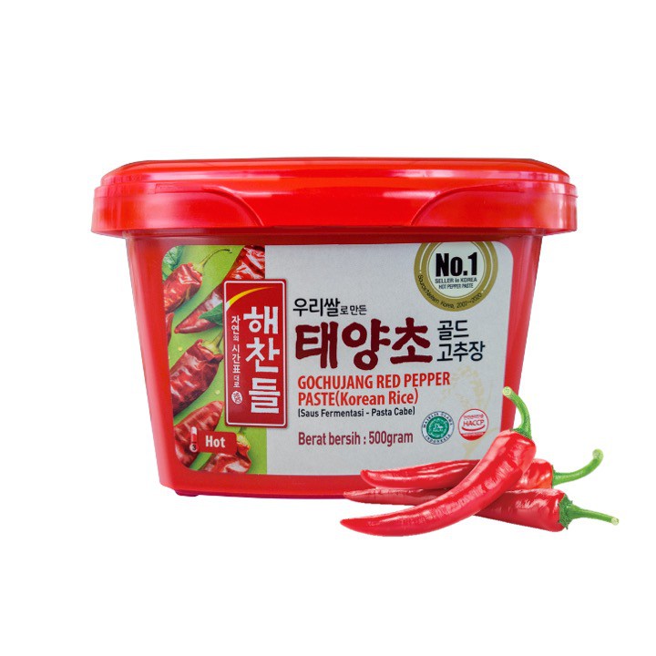 Jual Gochujang Haechandle HALAL Pasta Cabe Korea / Red Pepper Paste 500 gr Exp. 29 Desember 2022