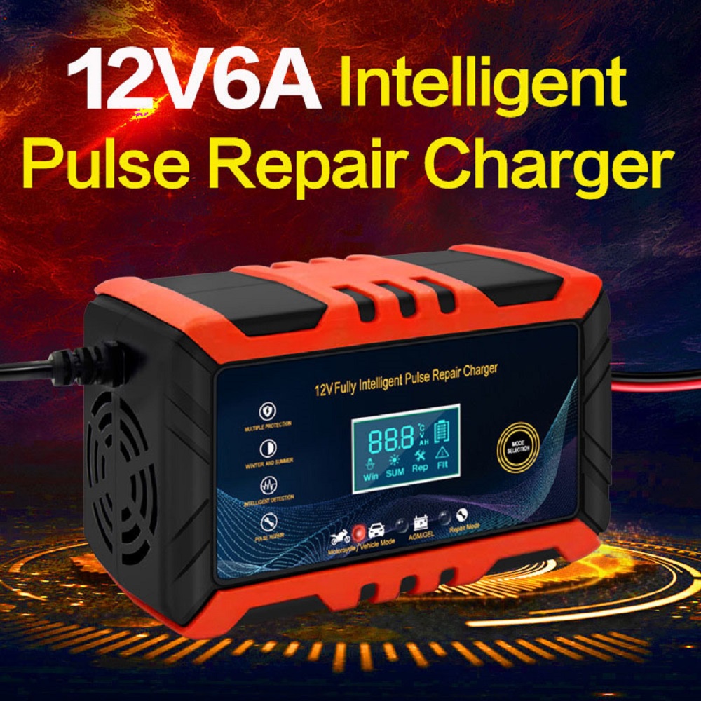 Jual 12V 6A Car Battery Starter Lifepo4 24v Automotive Battery Charger