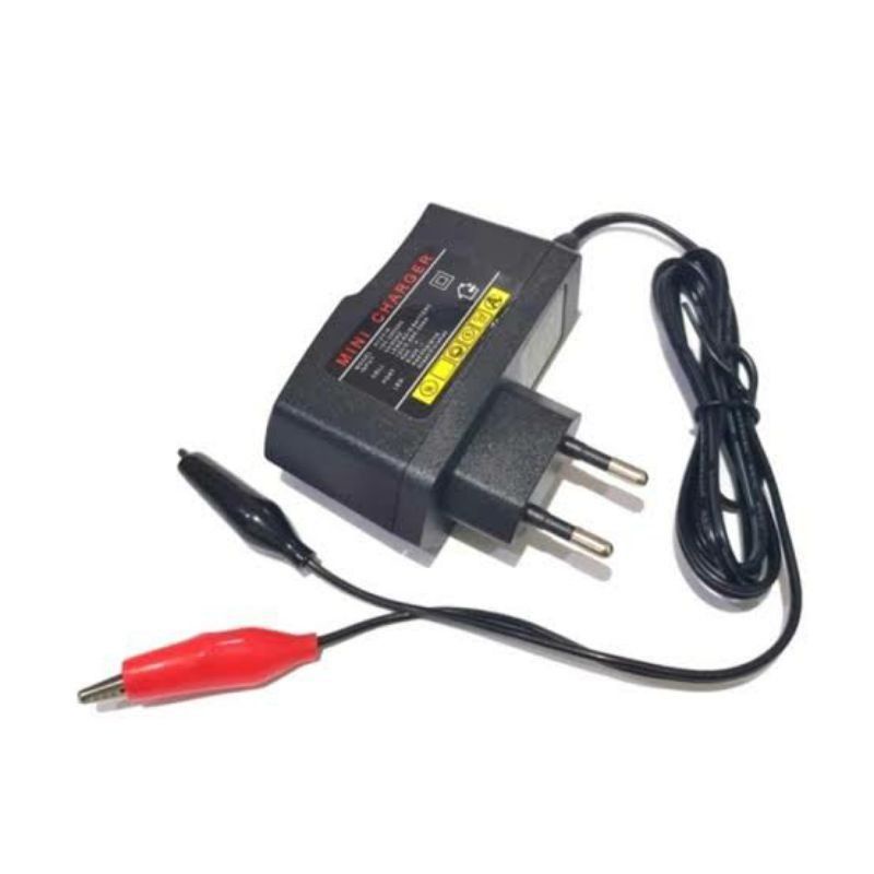 Jual Cas Aki Motor/ Charger Aki Accu 12 Volt / Adaptor Mini Chargeran