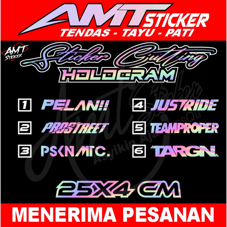 Jual STIKER CUTTING HOLOGRAM (PELAN!!, PRO STREET,,,) | Shopee Indonesia