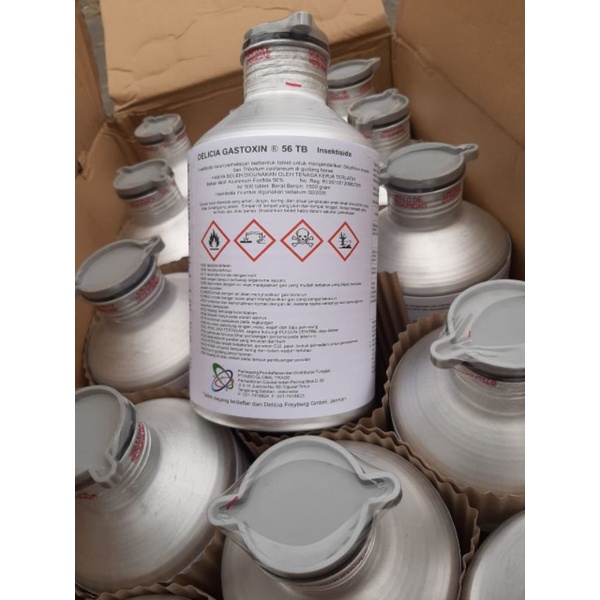 Jual DELICIA Gastoxin obat FUMIGASI kutu beras jagung dll ISI 500 butir ...