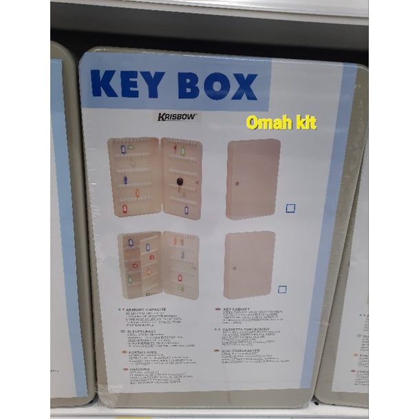 Jual key box krisbow kotak penyimpan kunci kapasitas 100 kunci | Shopee ...