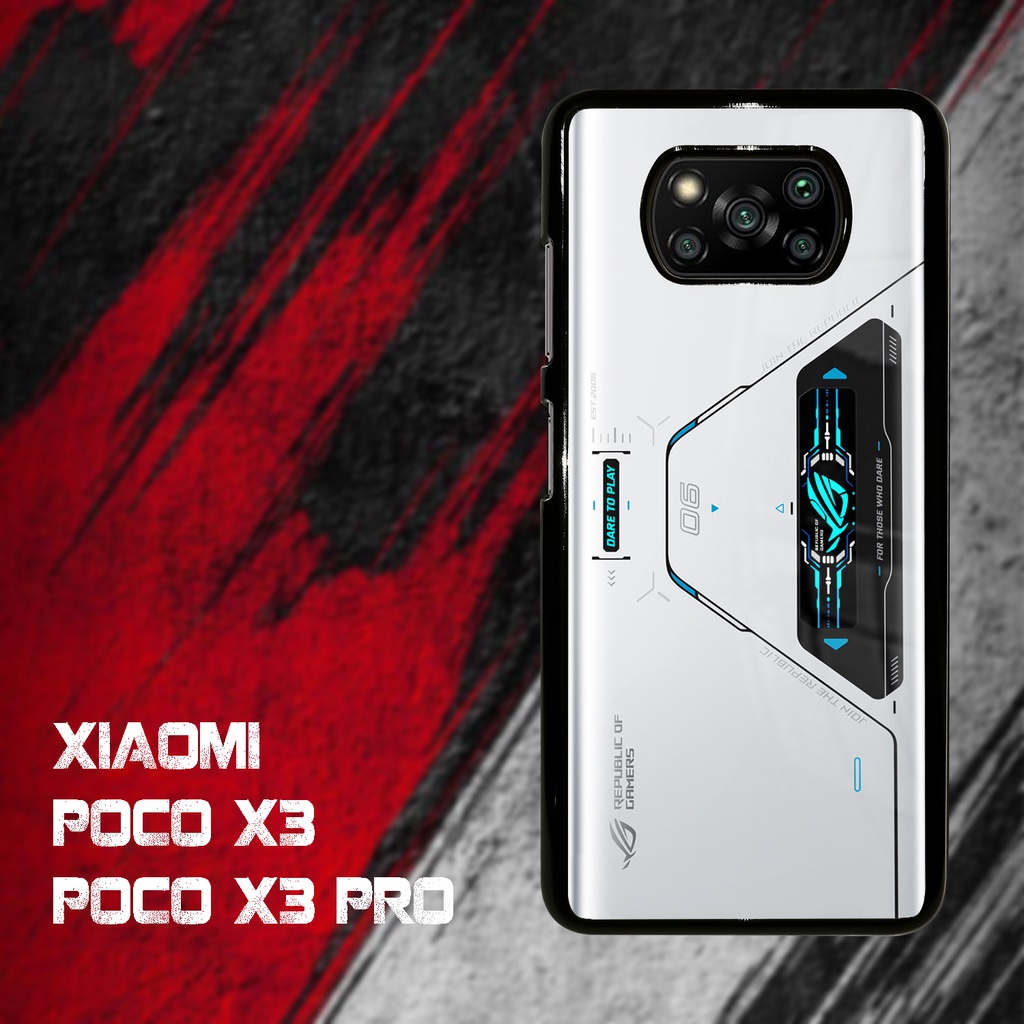 Case Kilau Poco Phone X3 X3 NFC X3 PRO Casing Hp Xiaomi Pelindung  Smartphone Motif ROG New