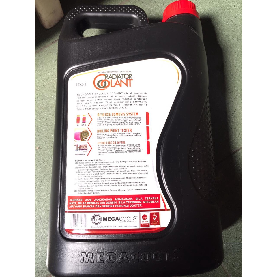 Jual Air Radiator Coolant Megacool Megacools Merah 5L 5 Liter | Shopee ...