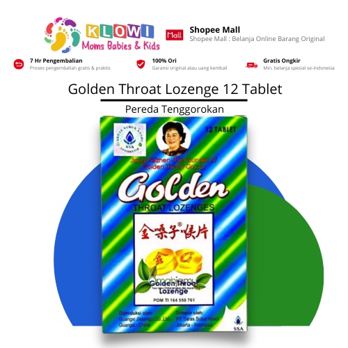 Jual Golden Throat Lozenge 12 Tablet / Pereda Tenggorokan ...