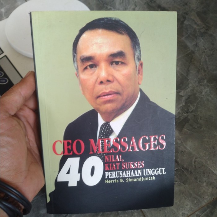 Jual CEO MESSAGES 40 NILAI KIAT SUKSES PERUSAHAAN UNGGUL | Shopee Indonesia