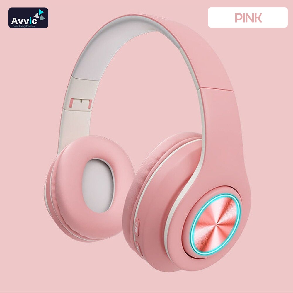 Jual Avvic B39 Wireless Headset Led Headphone Hifi Bass Music Bluetooth