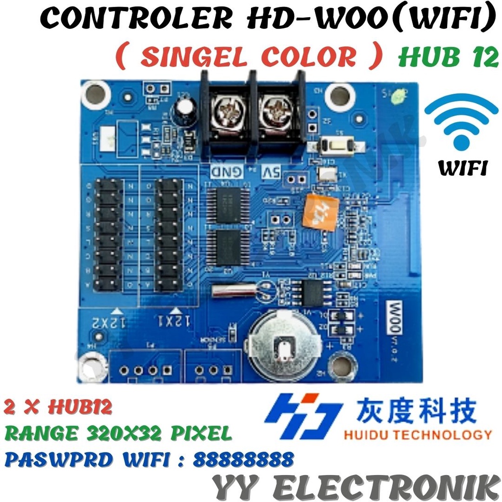 Jual Controller Huidu HD-W00 Wifi Running Text P10 | Shopee Indonesia