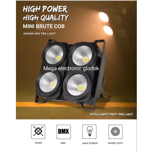 Jual mini brute cob 400watt ( 4led x 100watt) | Shopee Indonesia