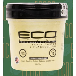 ECO Styler Gel Coiffant Black Castor & Flaxseed Oil 473ml - Offre 1+1 Gratuit !