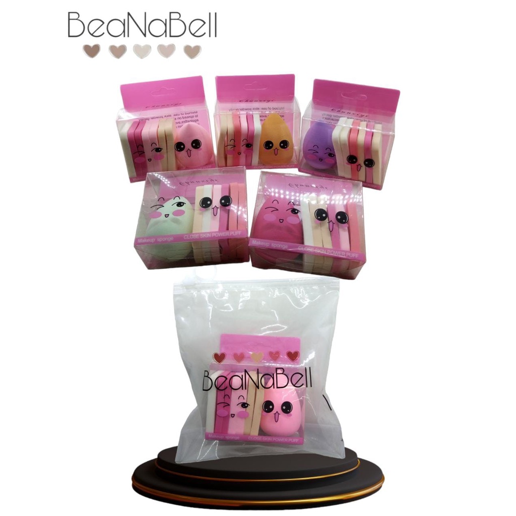 Jual Beanabell 6Pcs Sponge Make Up Spon Beauty Blender Soft Spons Bedak ...