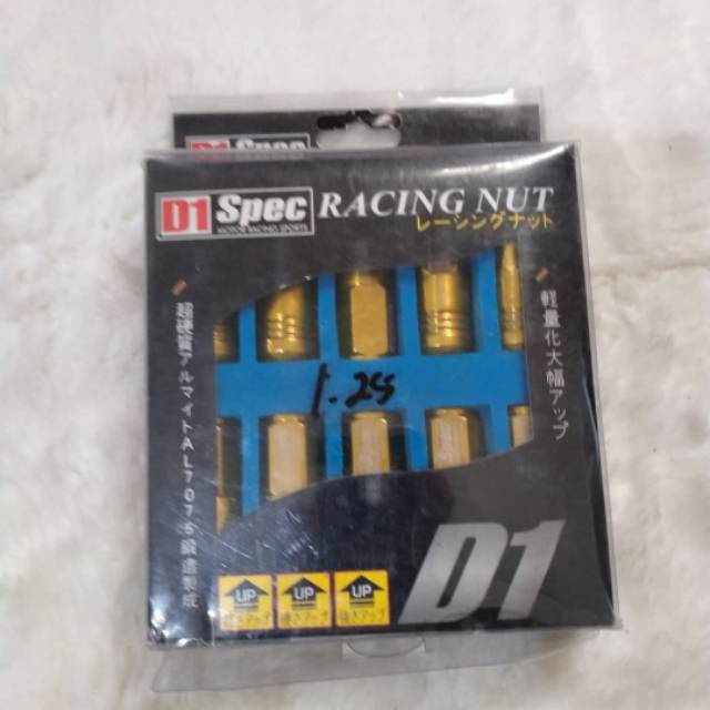 Jual Mur Racing D1 Spec 125 15 Kuning Merah Biru | Shopee Indonesia