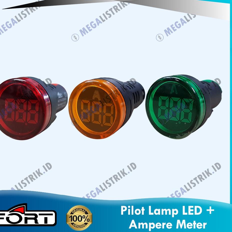 Jual Special FORT PILOT LAMP + AMPERE METER / LAMPU KONTROL PANEL LED