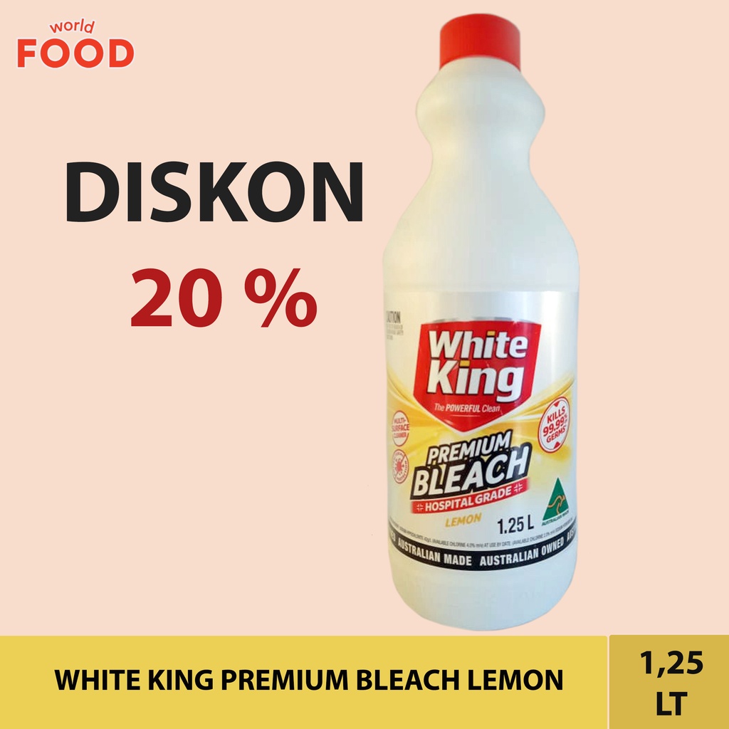 Jual WHITE KING PREMIUM BLEACH LEMON 1.25L | Shopee Indonesia