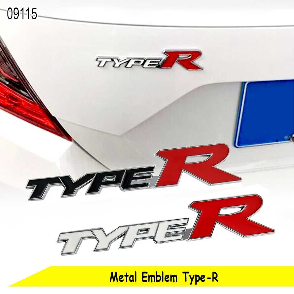 Jual Emblem Besi Logo Type R Metal Logo Tempelan Bodi Mobil | Shopee