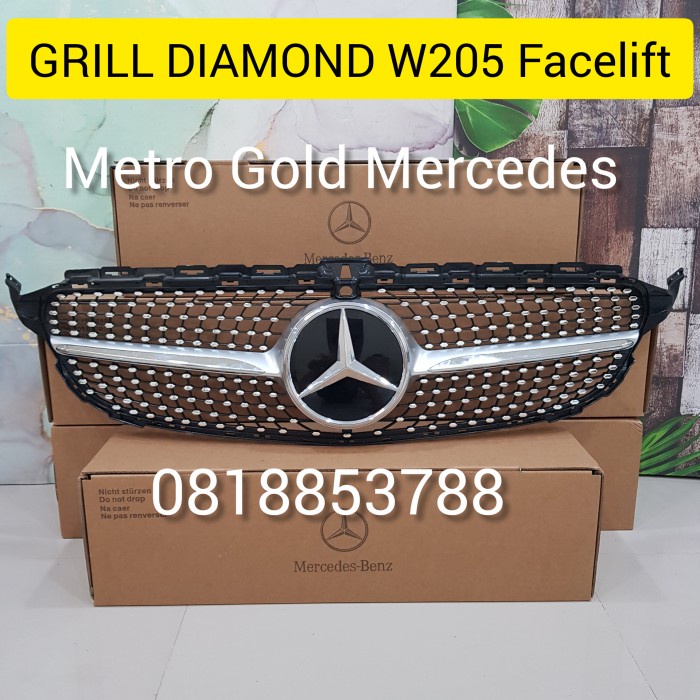 Jual Grill Grille Diamond W205 Facelift Mercedes Benz Grill Mercy W205
