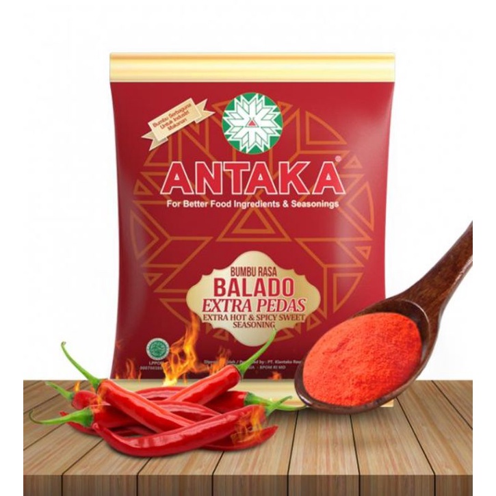 Jual Bumbu Balado Extra Pedas 100g Cap Antaka | Shopee Indonesia