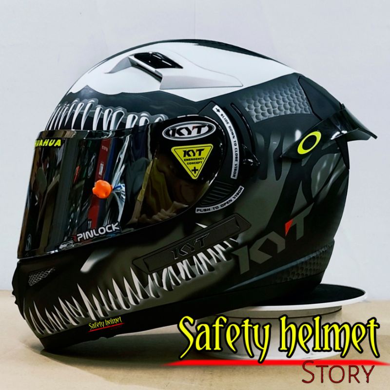 Jual Helm Full Face KYT K2 Custom Model VENOM Helm KYT K2 KYT K2 Custom Helm KYT Fullface