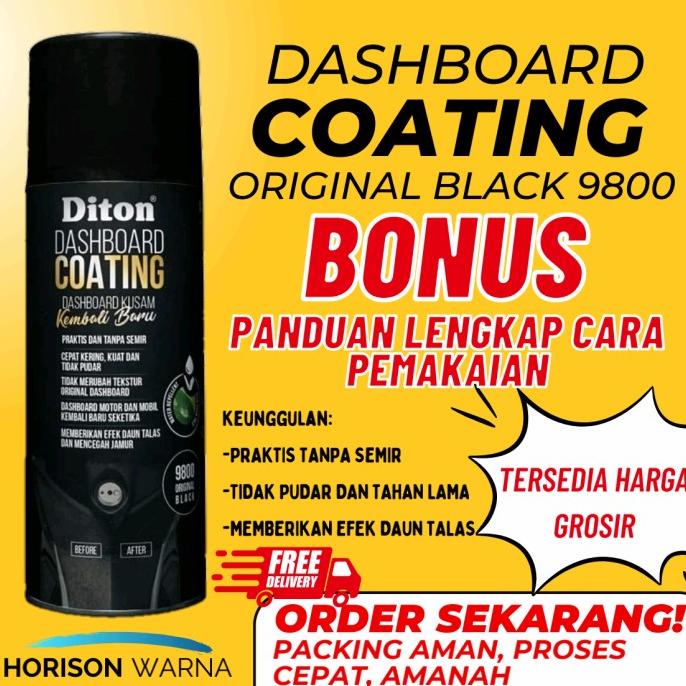 Jual Diton Dashboard Coating Black Penghitam Body Semir Dasbor Shopee Indonesia