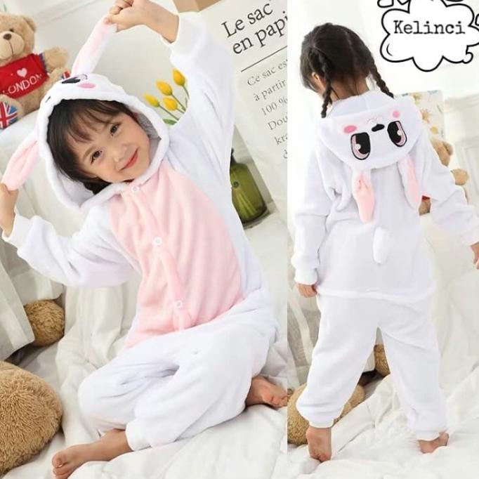 Jual Kostum Onesie Kelinci Rabbit Bunny Piyama Cosplay Anak | Shopee ...