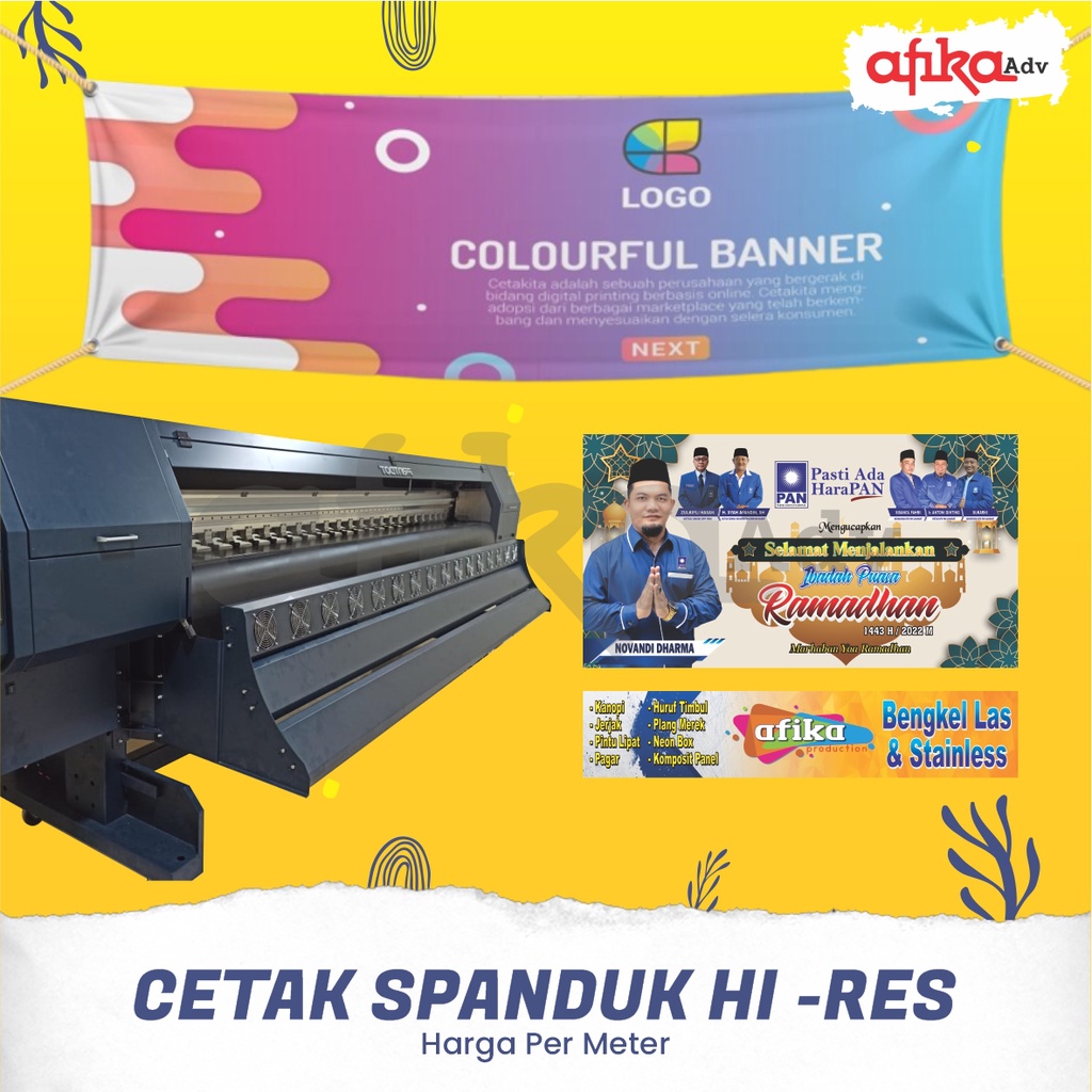 Jual CETAK SPANDUK / BANNER / BALIHO / BACKDROP / WEDDING - AFIKA Store ...