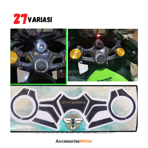 Jual Stiker Resin Timbul Carbon Segitiga Stang Kawasaki Zx R Shopee