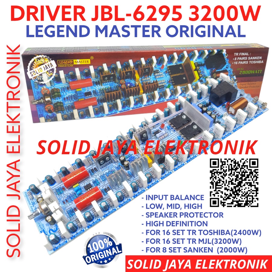 Jual KIT DRIVER JBL 6295 JBL6295 JBL6295 SUPER POWER AMPLIFIER TANPA
