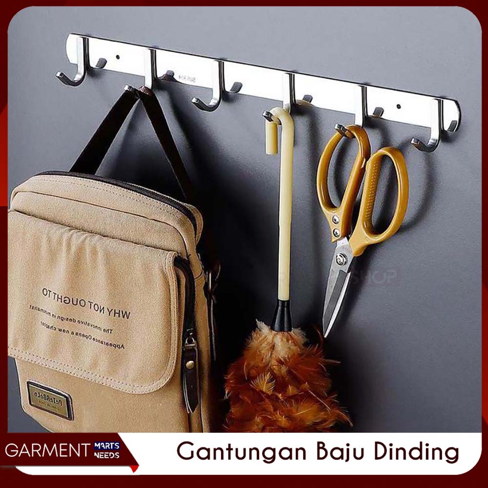 Jual Gantungan Baju Dinding Stainless Steel Kastok Baju Anti Karat 5 8 ...