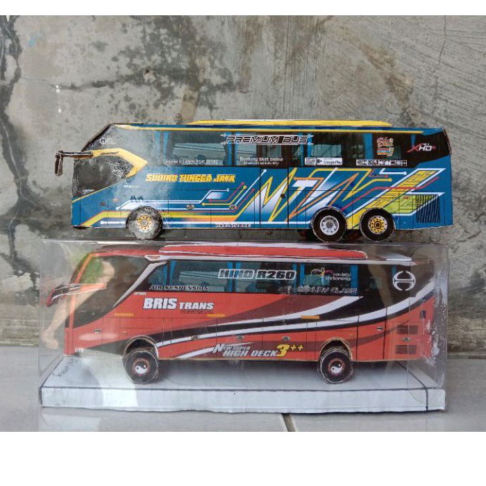 Jual Miniatur Papercraft Bus Skala Shopee Indonesia