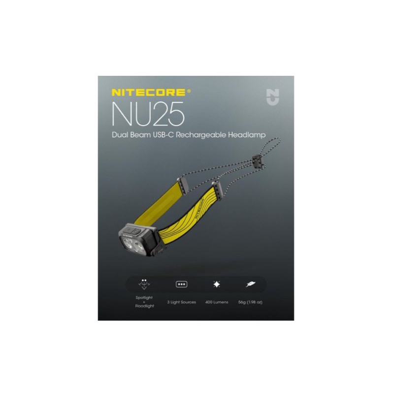 Nitecore NU25 400L oplaadbare Hoofdlamp - kopen bij