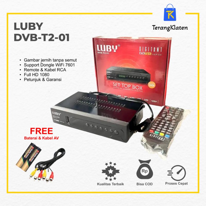 Jual Set Top Box LUBY T2-01 DVB T2-Receiver STB TV Digital | Shopee ...