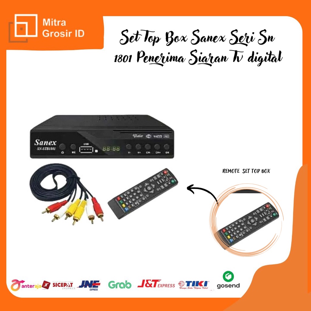 Jual SET TOP BOX SANEX SN SERI STB 1801 ORIGINAL!! Shopee Indonesia