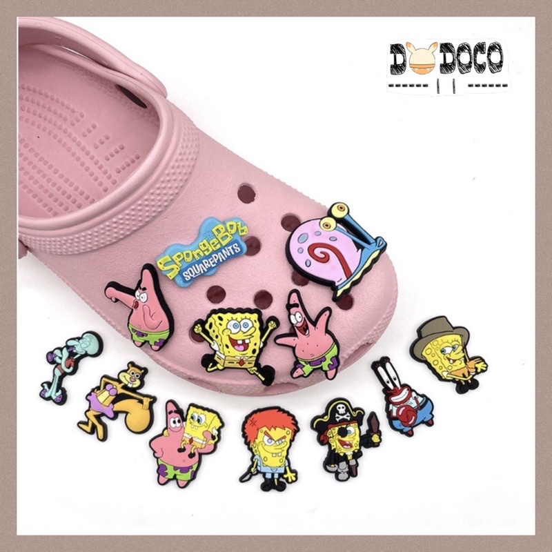 Jual Pin Jibbitz Bros Charms Sandal Crocs Spongebob DD 19 Shopee Indonesia