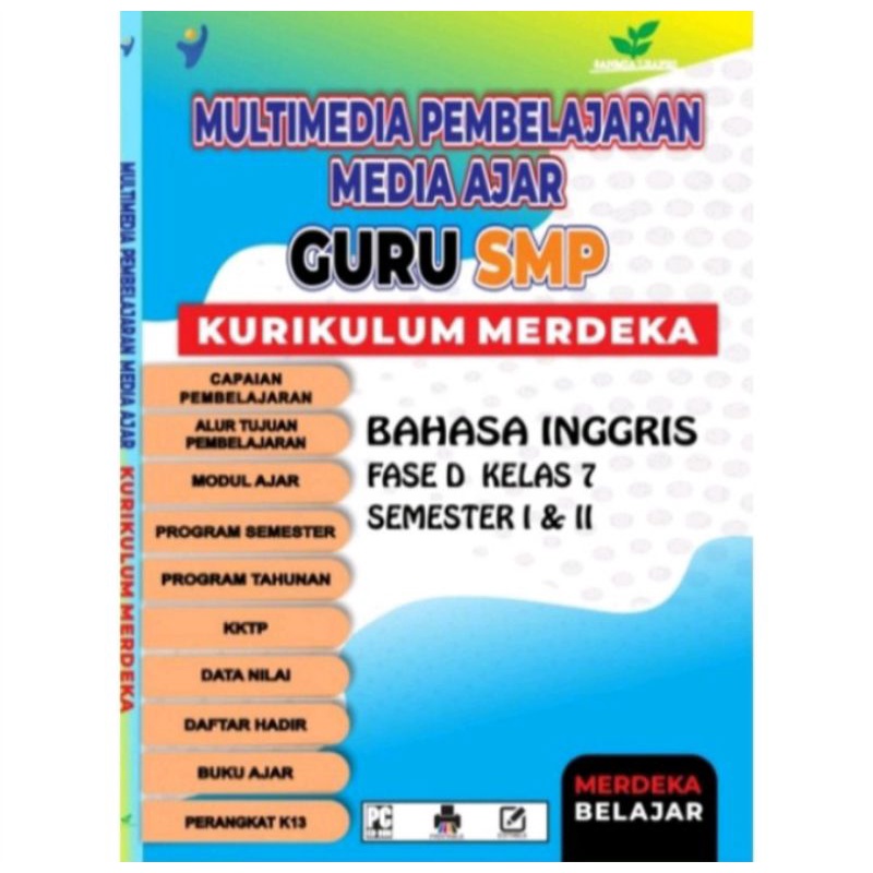 Jual MODUL AJAR BAHASA INGGRIS SMP FASE D KLS 7+BUKU DAFTAR NILAI ...