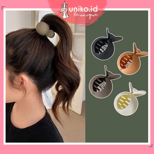 Jual UNIKO.ID - JEPIT RAMBUT IKAN JEDAI BULAT JEDAI DOFF IKAN JEPIT