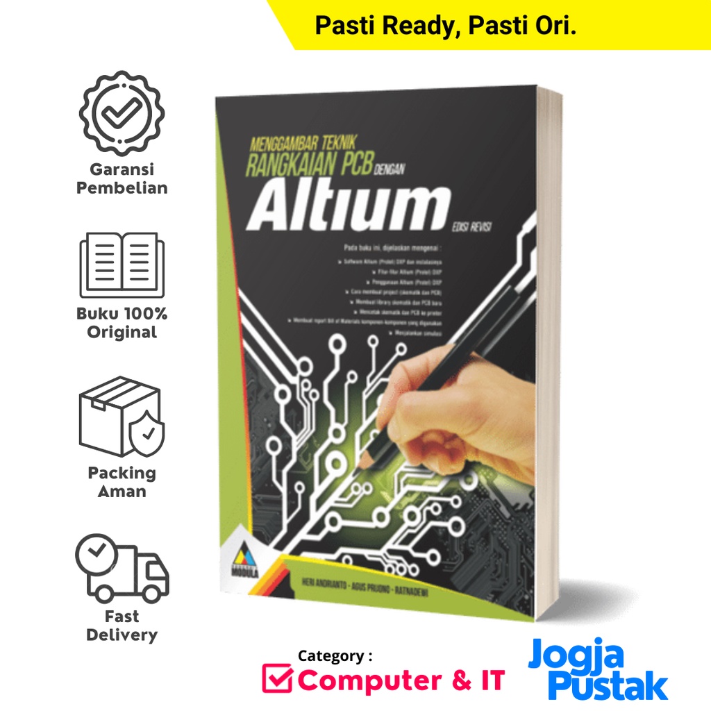 Jual Buku Menggambar Teknik Rangkaian PCB Dengan Protel Altium (Edisi