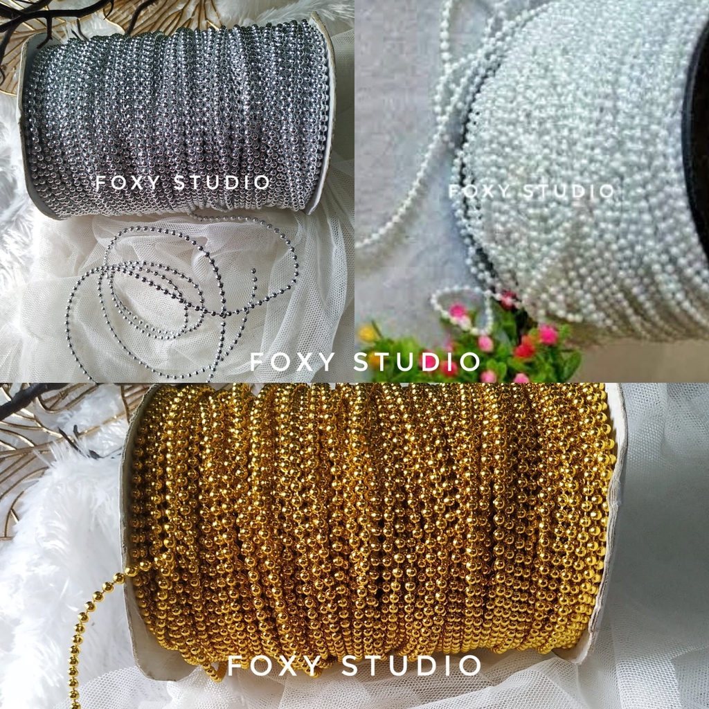 Jual 3MM / PAREL MUTIARA LADA / MUTIARA RENTENG | Shopee Indonesia