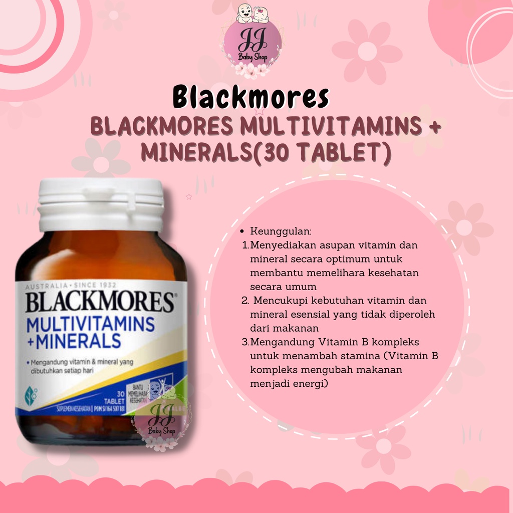 Jual Blackmores Multivitamins + Minerals(30 tablet) Shopee Indonesia