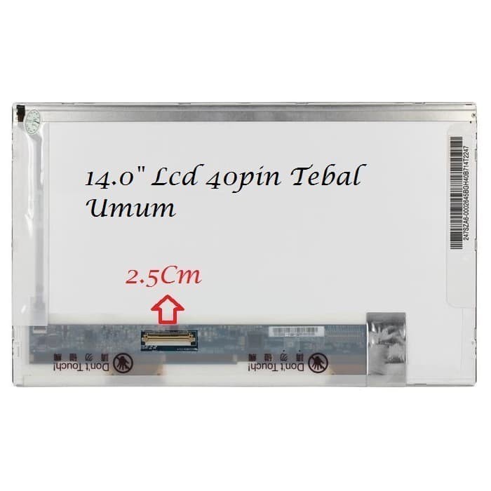 Jual LCD 14.0 TEBAL 40 PIN HP COMPAQ CQ42 CQ43 510 420 430 G4 4420S ...