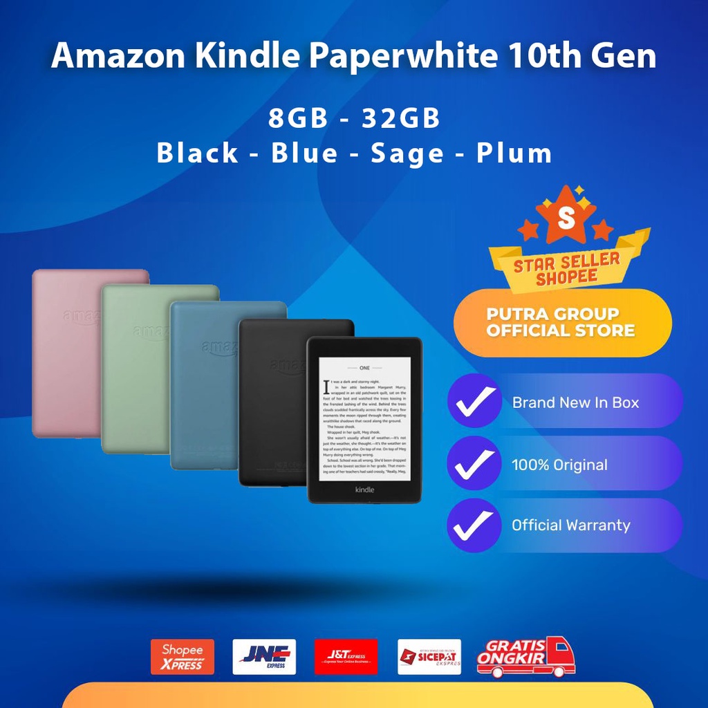 Jual Amazon Kindle Paperwhite 10th Gen 10 2018 8GB 8 GB / 32GB 32 GB ...