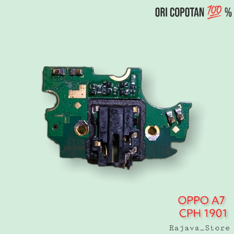 Jual Board Papan Konektor Headset Handset Earphone Oppo A7 Ori Original Cabutan Copotan Asli