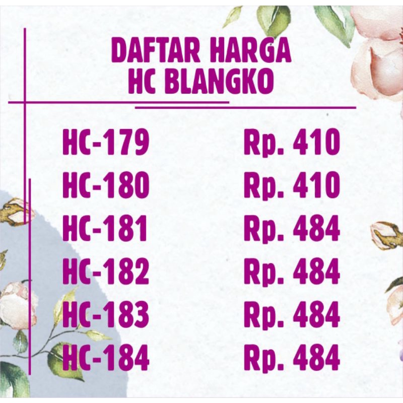 Jual Blangko Undangan Hc 179 184 Per Pack Shopee Indonesia